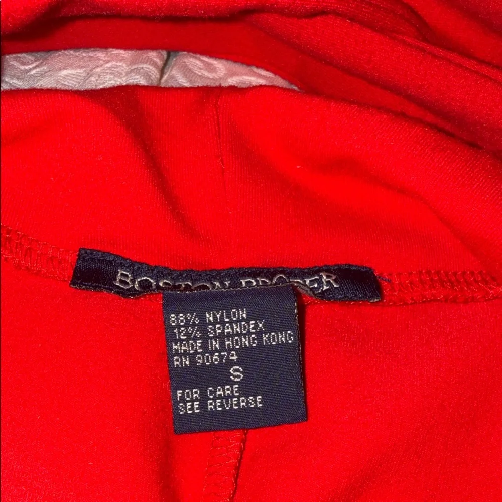 Boston Proper Red Square-Neck Midi Dress - Picture 4 of 4